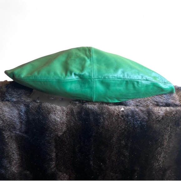 🍀Anthropologie Slouchy Leather Shoulder Hobo Tote in Emerald Green💚 - Picture 6 of 6